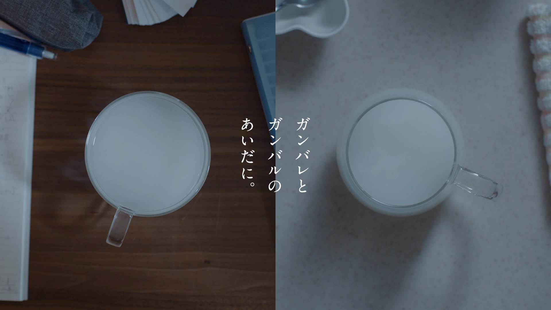 アサヒ飲料 | ほっとカルピスWEB 「ガンバレとガンバルのあいだに」篇